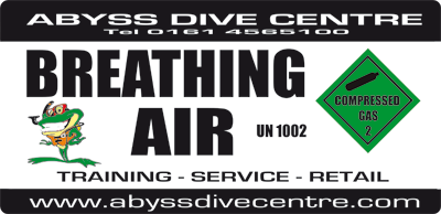 Abyss Dive Centre tank sticker